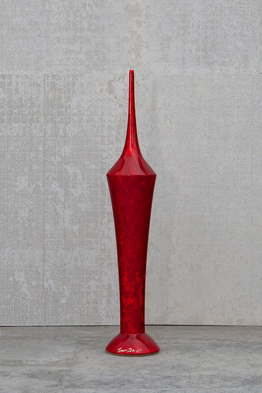 Contemporary profiled flute Variation rouge bronze