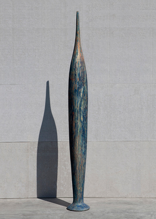 Neoclassical flute Bleu polychromique océanique