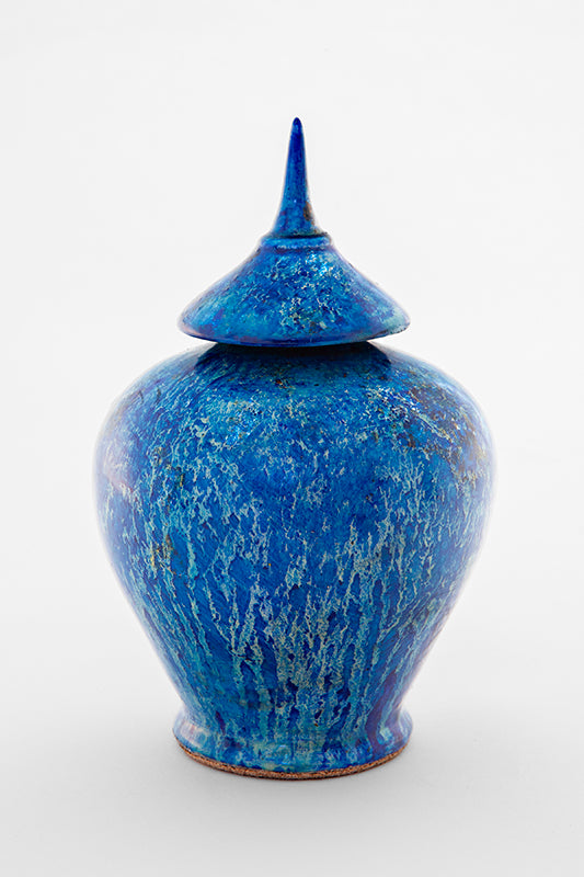 Balloon jar Bleu métallique 