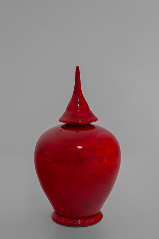 Contemporary jar Rouge écarlate 