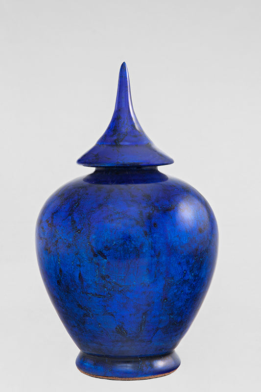 Contemporary jar  Bleu volcanique