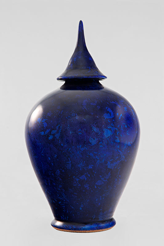 Contemporary jar  Flocons de bleu