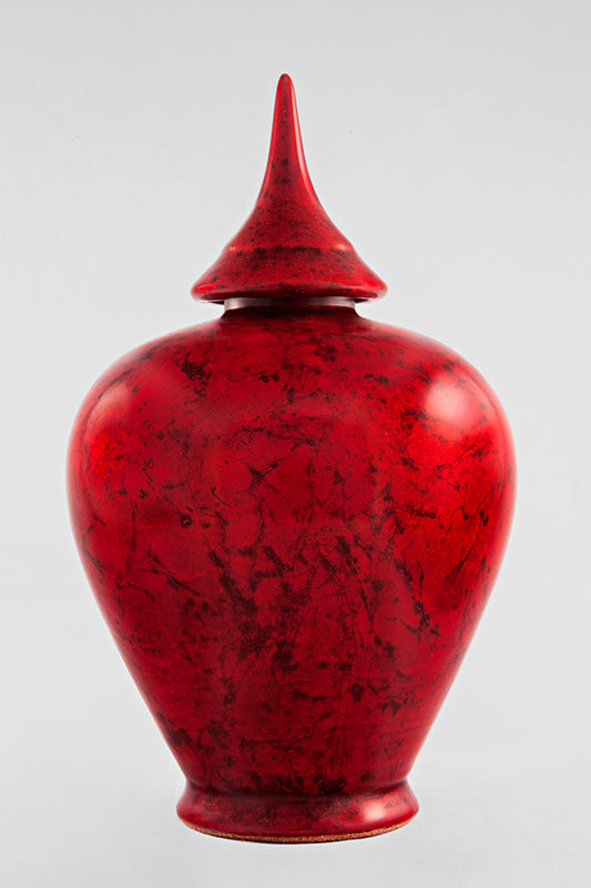 Contemporary Jar  Rouge magma  sold