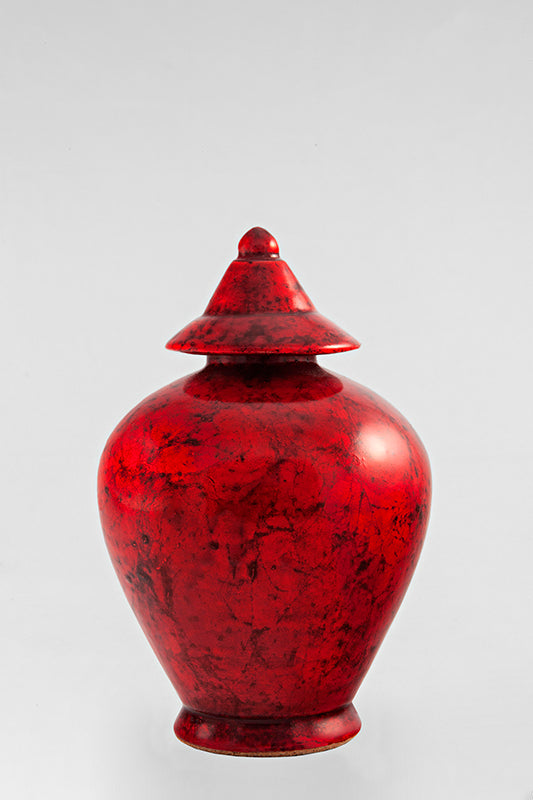 Contemporary jar  Rouge magma