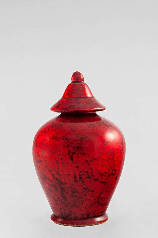 Contemporary jar  Rouge magma 